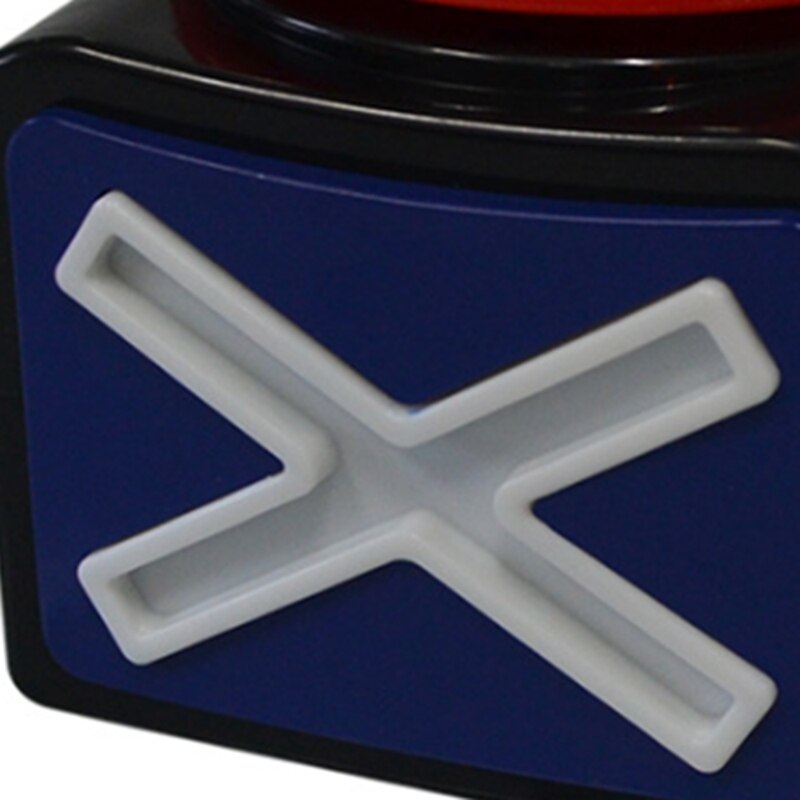 Zumbador de respuesta de juego, Q & A con luz y sonido para zumbador de talento, botón de Dial de juego, zumbador de juego rojo