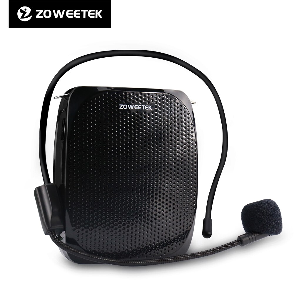 Zoweetek – Mini amplificateur vocal Portable Rechargeable, haut-parleur avec Microphone filaire pour enseignants, prend en charge le Format MP3 Audio Z258