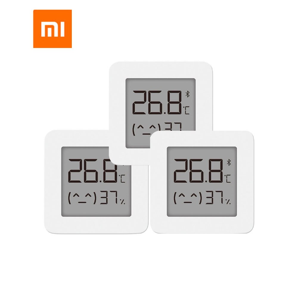 XIAOMI Bluetooth Digital Thermometer 2 LCD Screen Digital Moisture Meter Wireless Smart Temperature Humidity Sensor With Battery