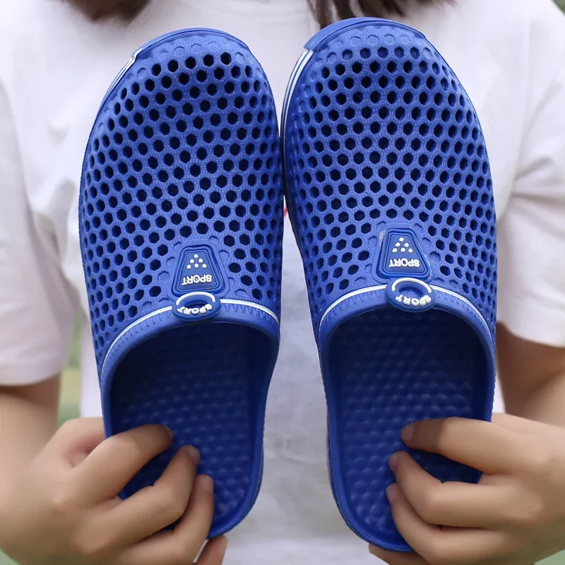 Sommerstrandsandaler herretøfler lette pustende damesandaler flip-flops herre flate fritidssko hvite damesko dametøfler