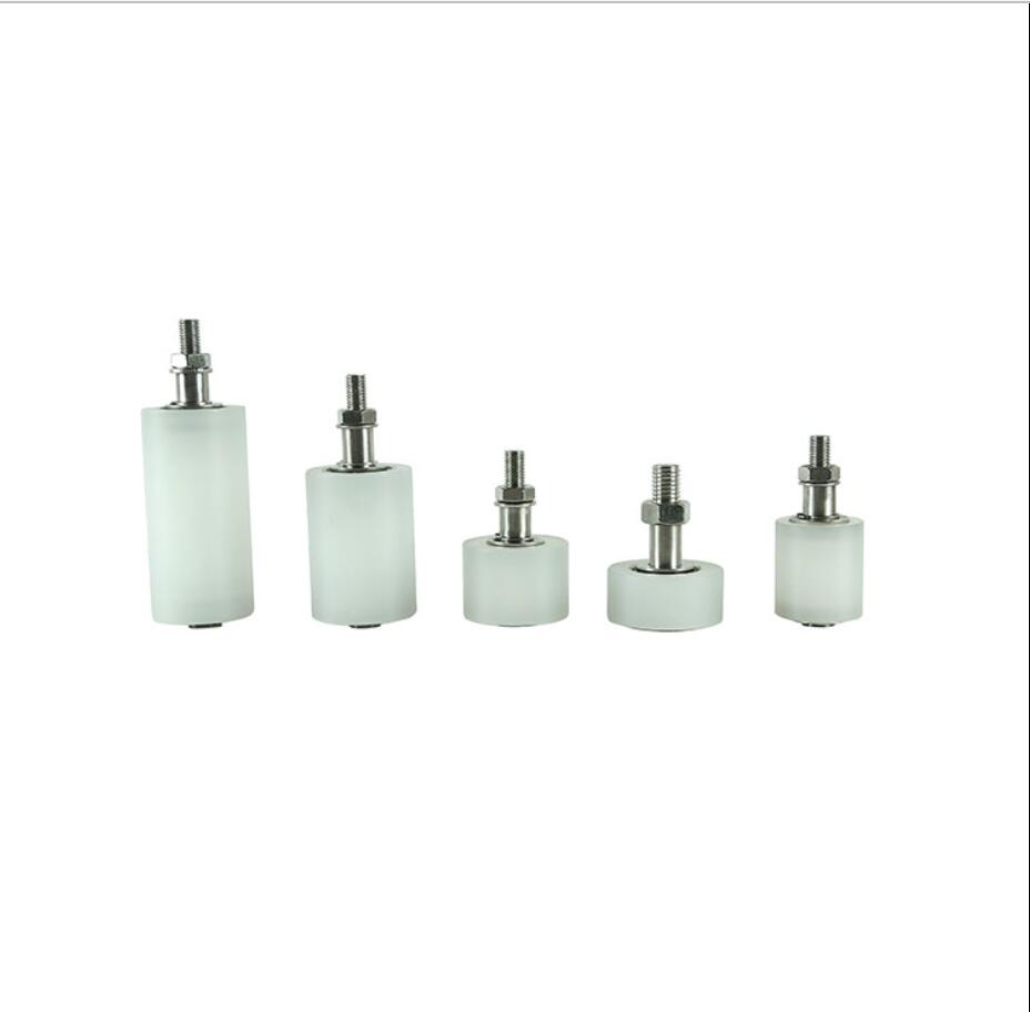 Rouleau de guidage en Nylon pour porte en acier inoxydable 201, poulie, roue de guidage supérieur pour porte coulissante