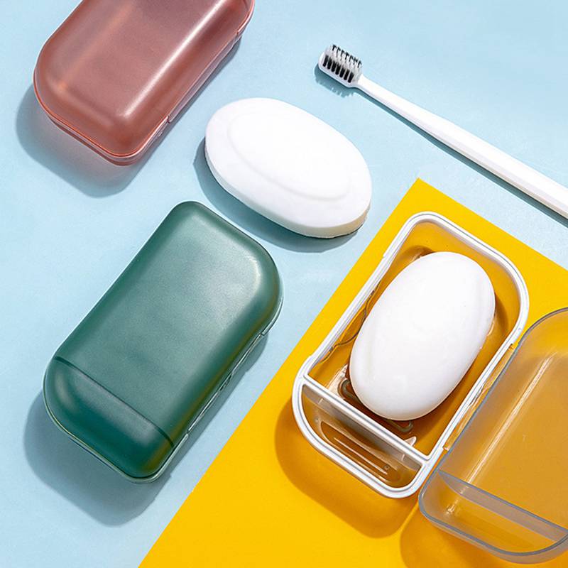 Mydło podróżne pudełko z pokrywką zamknięte pudełko na mydło przenośne pudełko na mydło wielofunkcyjne wielofunkcyjne pudełko robić przechowywania w łazience