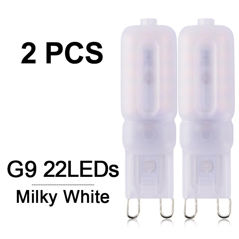 2 stks/partij G4 G9 LED Lamp Mini LED Lamp AC 220V DC 12V SMD2835 Spotlight Kroonluchter verlichting Vervangen Halogeen Lampen