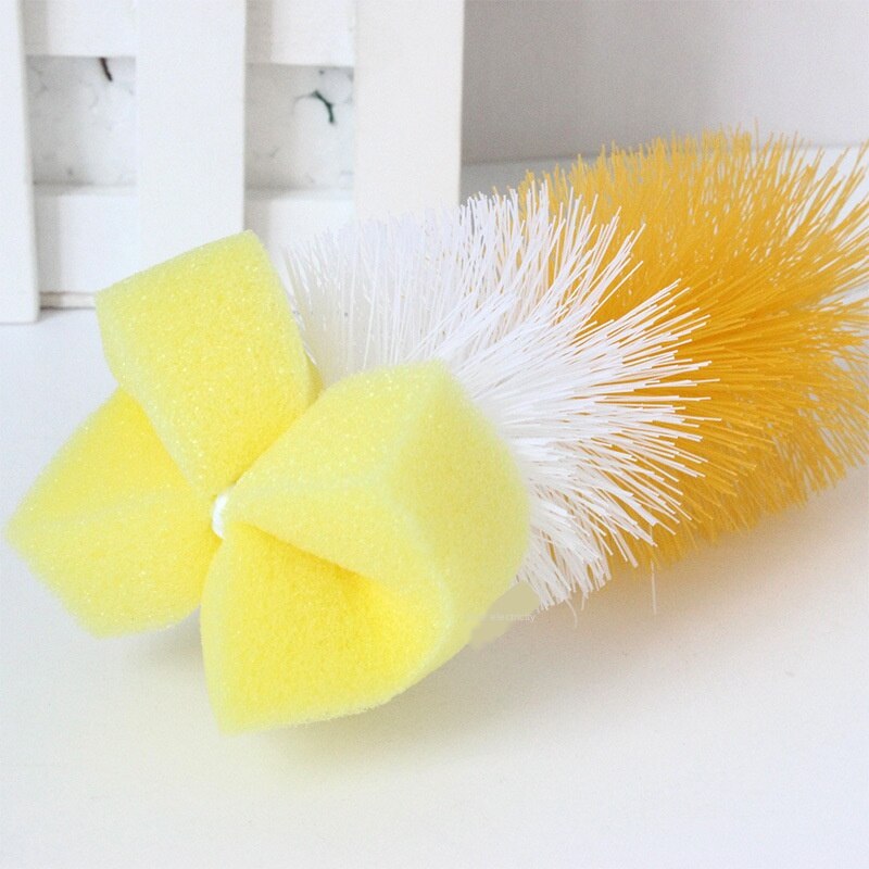 2pc The Baby Bottle Brush Wash Bottle Bottle Nipple Brush Tool Sponge Cleaning Kit Baby Products Single Loaded