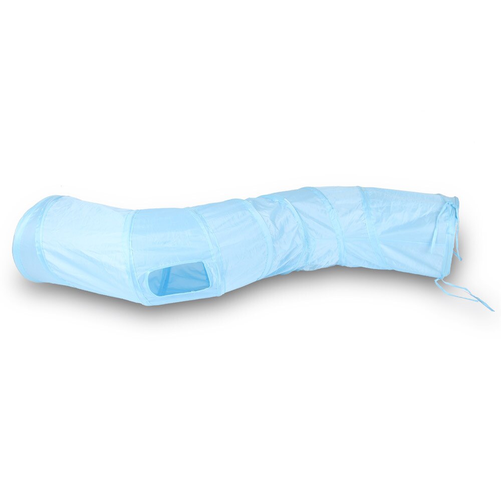 Tunnel pour chat arc-en-ciel en forme de S, en tissu Polyester pliable, canal pour chat, Dragon roulant, jouet pour animaux de compagnie, furet: G