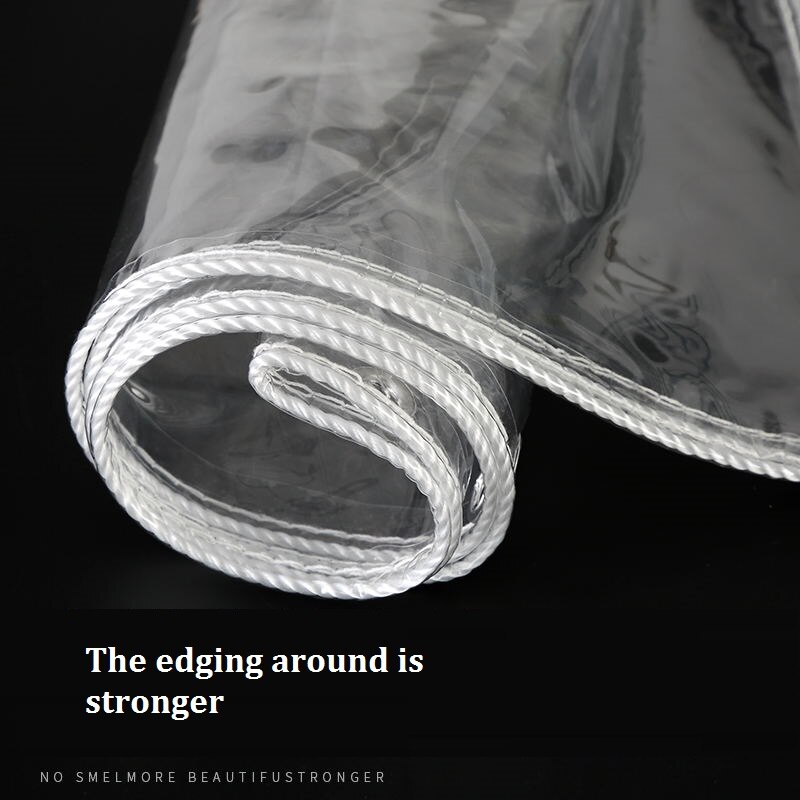 Newly Thicken 0.3mm Clear Transparency Waterproof Tarpaulin Outdoor Garden Truck Highly PVC Rainproof Tarp Cloth Curtain