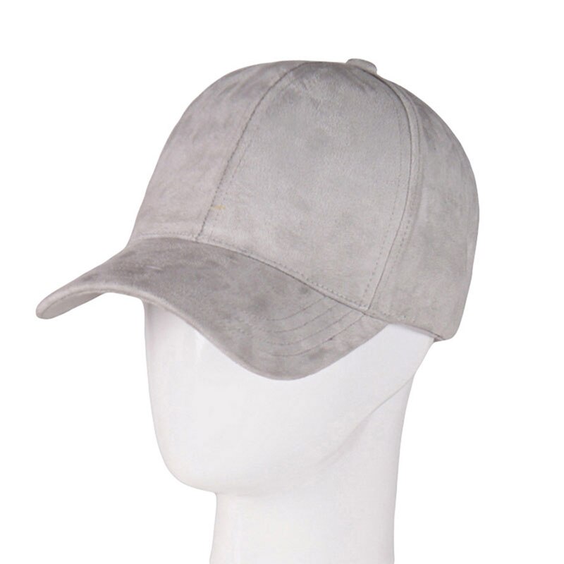 Summer Suede Baseball Cap Women Peaked Cap Street Hip Hop Caps Solid Color Sun Protection Sun Hats Simple Outdoor Hats Casquette: light grey