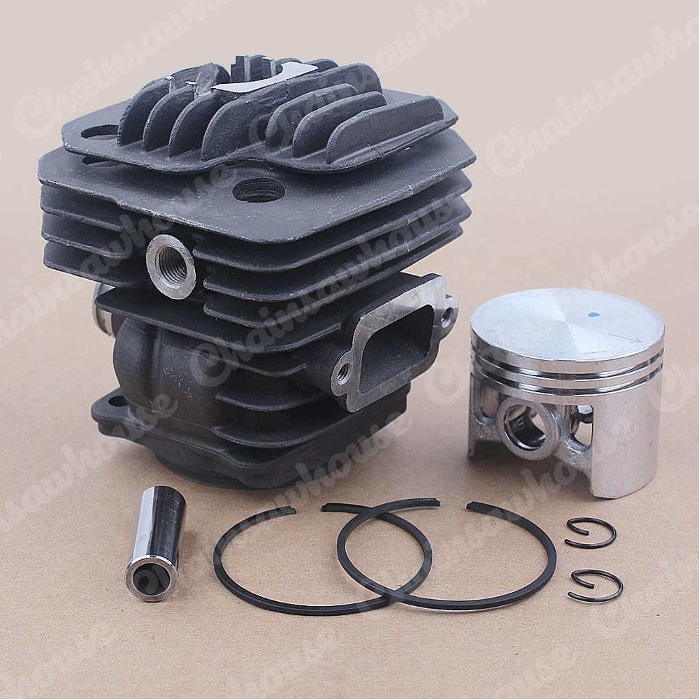 46mm cylinder stempel kit til oleo-mac 956 efco 156 emak 395023 motorsav oem 50012095 w ringstifter