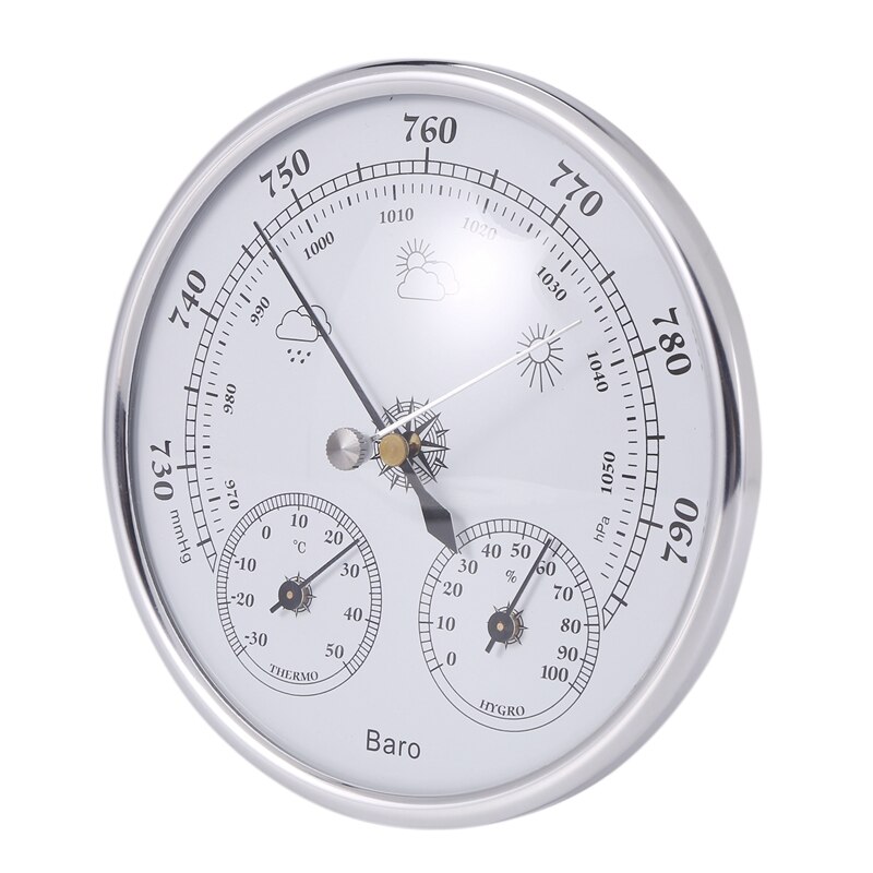 Wall Mounted Household Thermometer Hygrometer High Accuracy Pressure Gauge Air Weather Instrument Barometer