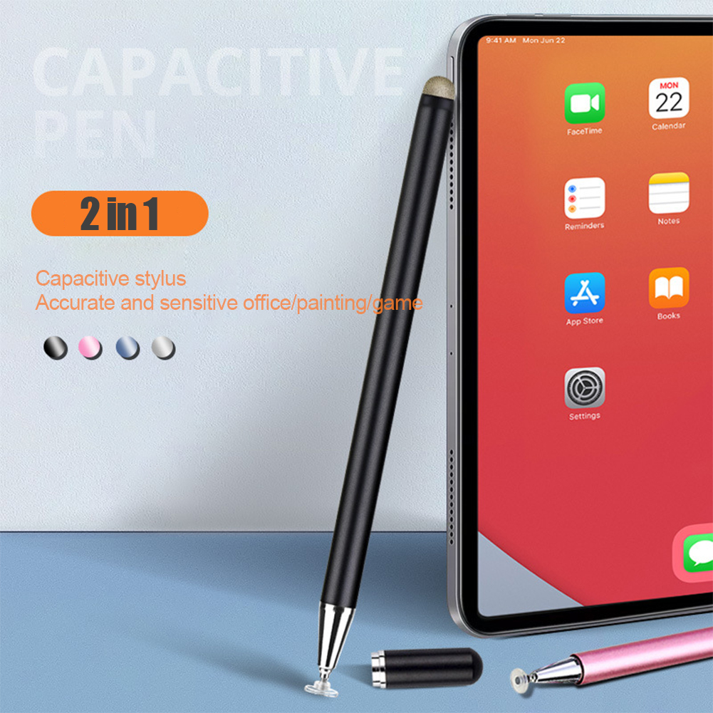 2 in 1 stylus kynä kosketusnäyttö piirustuskynä älypuhelimeen kapasitiivinen kynä tabletille ipad kannettava tietokone yleiskäyttöiset kapasitiiviset näytöt