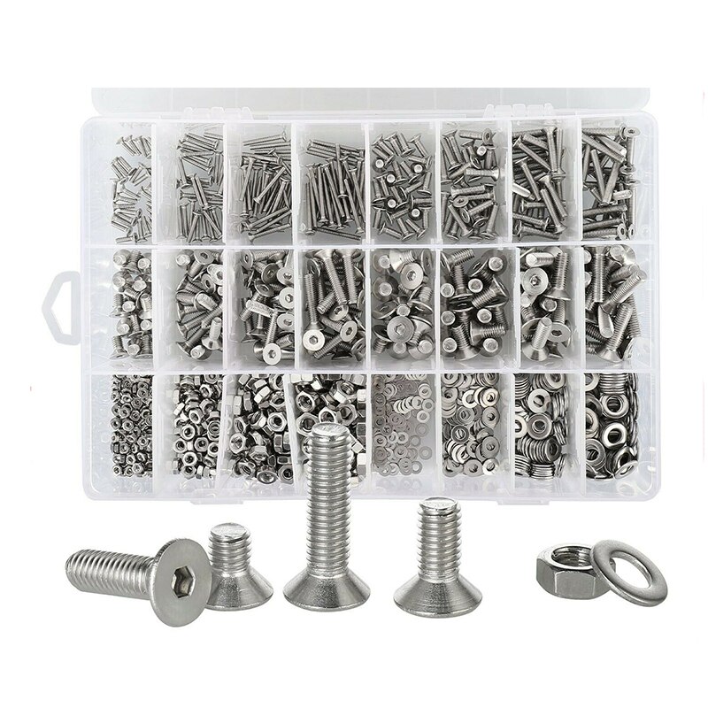 Tuercas De Manguito M3 Cabeza Plana Hexágono Interior – Acero Inoxidable V2A A2 (Unidad)
