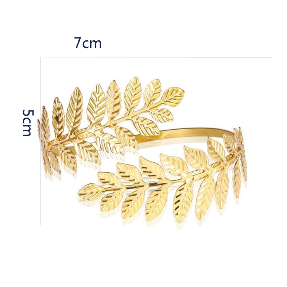 Boho Gold Color Leaves Upper Arm Bracelet for Women Love Retro Bracelet Bangle Jewelry Female Charms Bracelet Cuff Femme