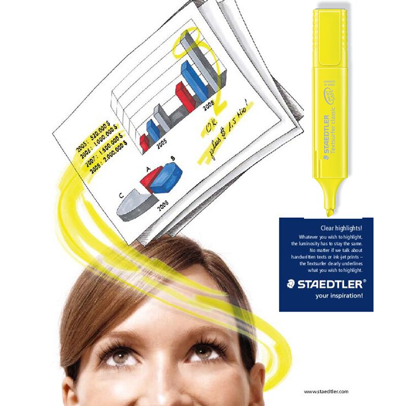 Staedtler Textsurfer Klassieke 4/6/8Pcs Highlighter Pennen Set 364 P WP8, inkt Jet Safe1-5mm Marker Liner Papier Fax Tekening A6110