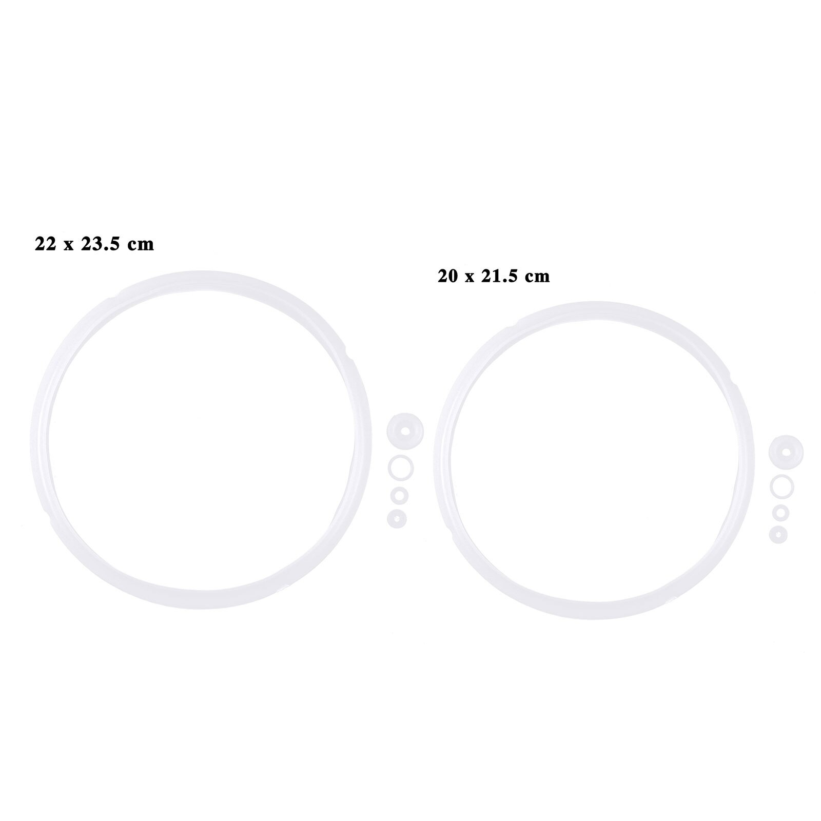2 Pressure Cooker Sealers Reusable Silicone Sealing Rings Kitchen Cooking Pot Pan Gaskets Universal Stainless Steel Cooker Seals