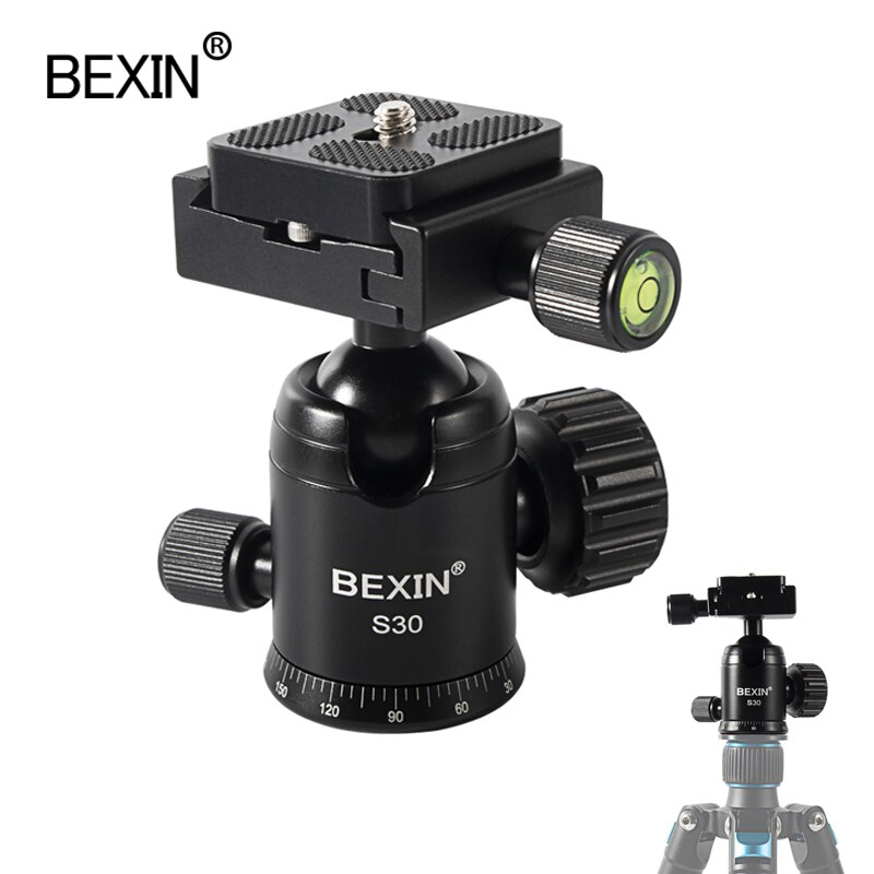 Panoramic ball head aluminum alloy 360 degree horizontal rotation arca swiss tripod head suitable for SLR camera monopod tripod