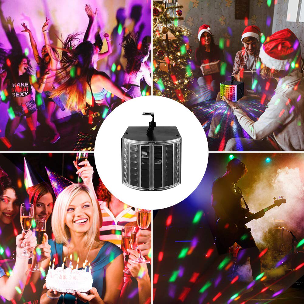 8 Kleuren Mini Led Dj Disco Licht Professionele Dj Party Verlichting Effect Voor Bruiloft Dj Bar Dmx Sound Controle Disco light Eu/Us Plug