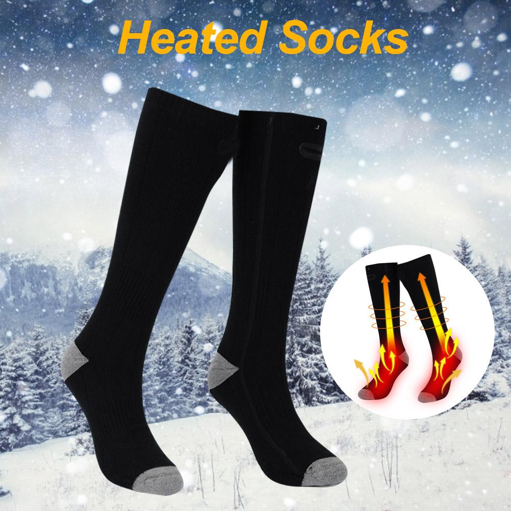 Electric Heated Socks - USB Rechargeable - Adjustable Temperature - Unisex Thermal Winter Socks