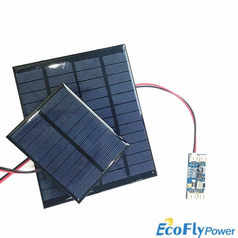 Solar Panel 12V Mini Solar System DIY For Battery Cell Phone Chargers Portable Solar Cell 2W 2.5W 3W with CN3791 solar charger