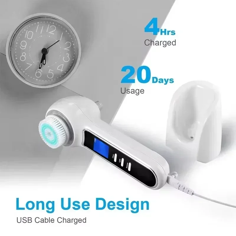 5 in 1 Electric Facial Cleansing Brush Blackhead Remover Pore Vacuum Cleaner Deep Cleaning Face Care Black Head Removal Machine