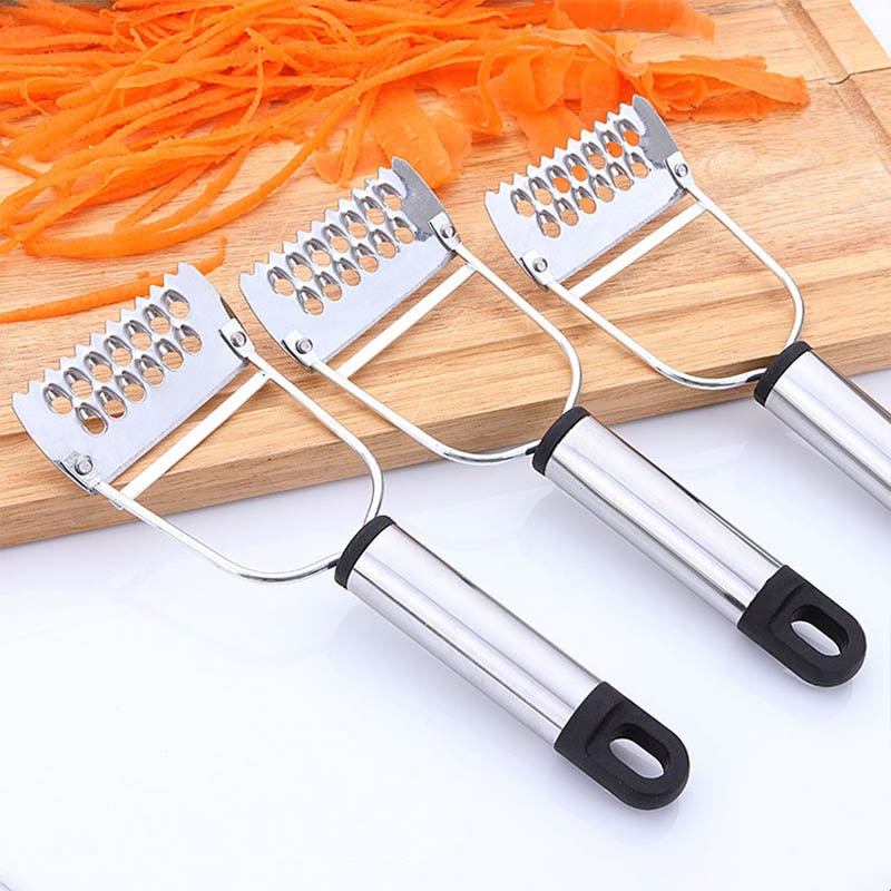 Pelador de verduras portátil de acero inoxidable, accesorios de cocina, herramientas de cocina, rebanador de frutas y zanahorias, 1 ud.