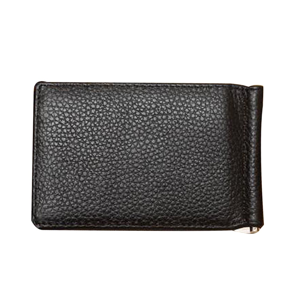 Xiniu luxe merk kleine mini ultradunne slanke portemonnees heren leren portemonnee met clip en id- en creditcardhouder