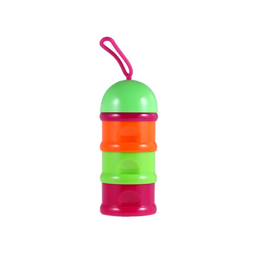 Baby Infant Portable Detachable Milk Powder Box Safety Baby Milk Powder Food Bottle Container Snack Practical Box: Green