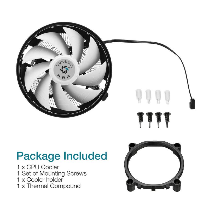 LED Air Cooling 120mm 3 Pin RGB Light PC CPU Cooler 12V Fans Cooling Computer Components RGB Computer Fan