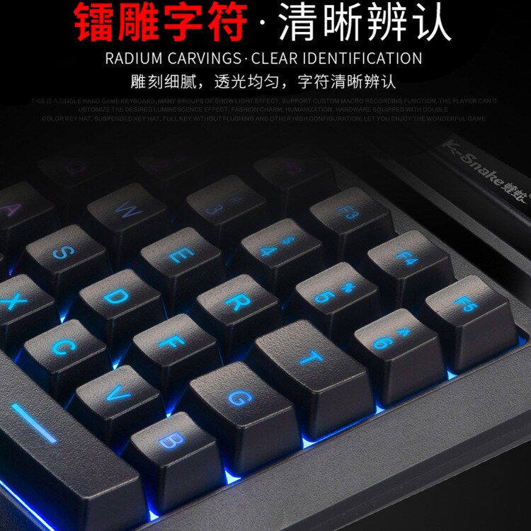 G92 One-Handed Keyboard Colorful Machinery Handfeel Chicken Game Mobile Phone Small Keyboard Useful Product Hand Travel Small Ke