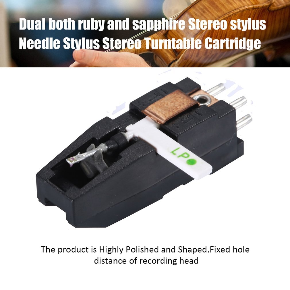 Vaste Afstand Van Opname Hoofd Magnetische Cartridge Stylus Met Lp Vinyl Naald Voor Draaitafel Platenspeler