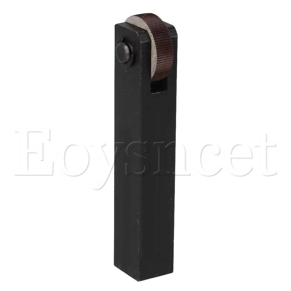 Black Durable Single Wheel Straight Linear Knurling Tool 1.0mm Pitch 28mm Wheel