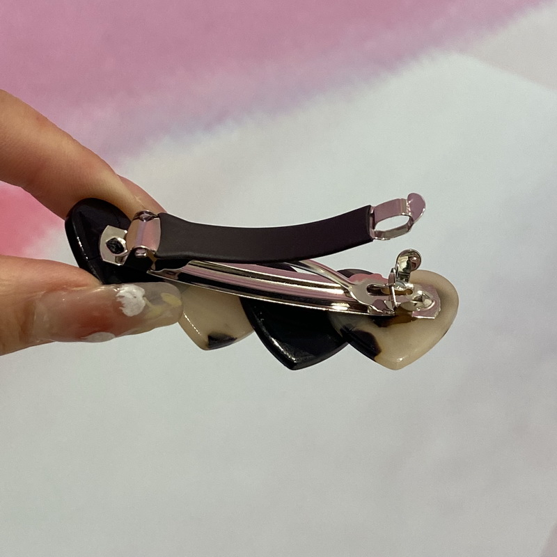 Pinzas para el pelo con forma de corazón de acetato de Corea para mujer Rosas pasador de pelo para mujer clip estrella horquillas pelo mujer decorativas leopardo pasadores de pelo para mujer broche para cabello