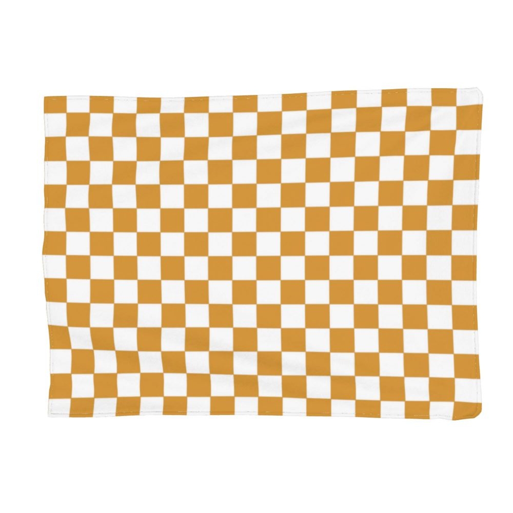 Lyserødt grønt skakbræt tæppe fløjlstrykt ternet åndbart letvægtstæppe til seng soveværelse plys tyndt quilt: 100 x 140cm / Sort