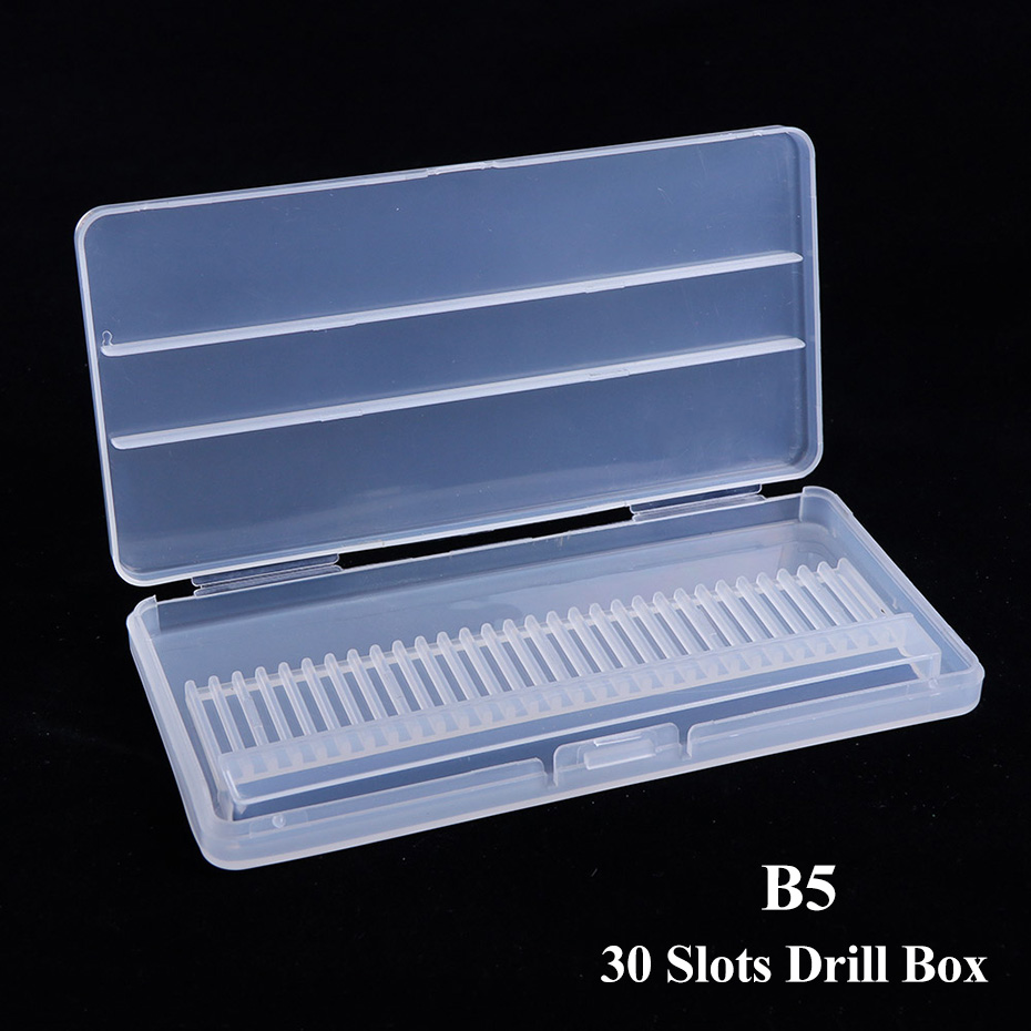 STZ 20 Slot Acryl Nagel Bohrer Lagerung Kasten Leere fallen Stand Anzeige Container Fräsen Cutter Halfter Manikübetreffend Zubehör A35: B5