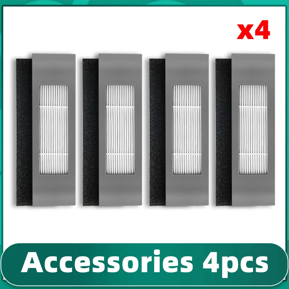 Para Ecovacs Deebot N8 PRO T8 T8 AIVI Yeedi 2 Hybrid Vac Robot aspirador filtro Hepa cepillo lateral principal fregona pieza de repuesto: Chocolate