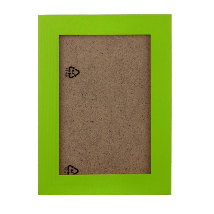 12 Colors Wood Photo Frame 15x11.5cm 1PC Simple Wooden Picture Frame Home Decor Wall Mounted Hanging Photo Frame 35: Green