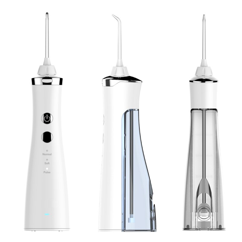 Dental Oral Irrigatie Usb Draadloze Draagbare Water Flosser Voor Mond Schoon Handvat Monddouche Tandarts Hygiëne 300Ml Water Tank