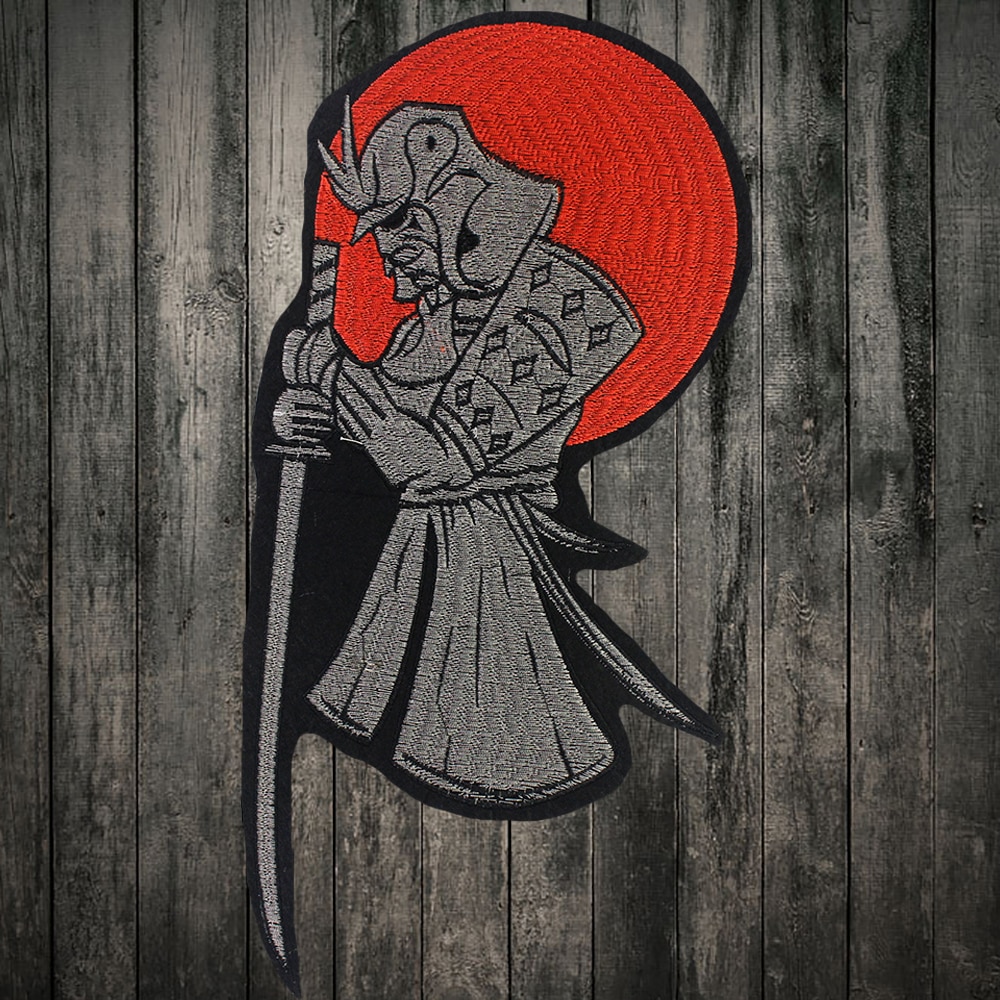 Skull Vest Embroidery Iron Patch Rider Iron On Back Of Jacket DIY Patches For Clothes Custom Iron Patches For Clothing