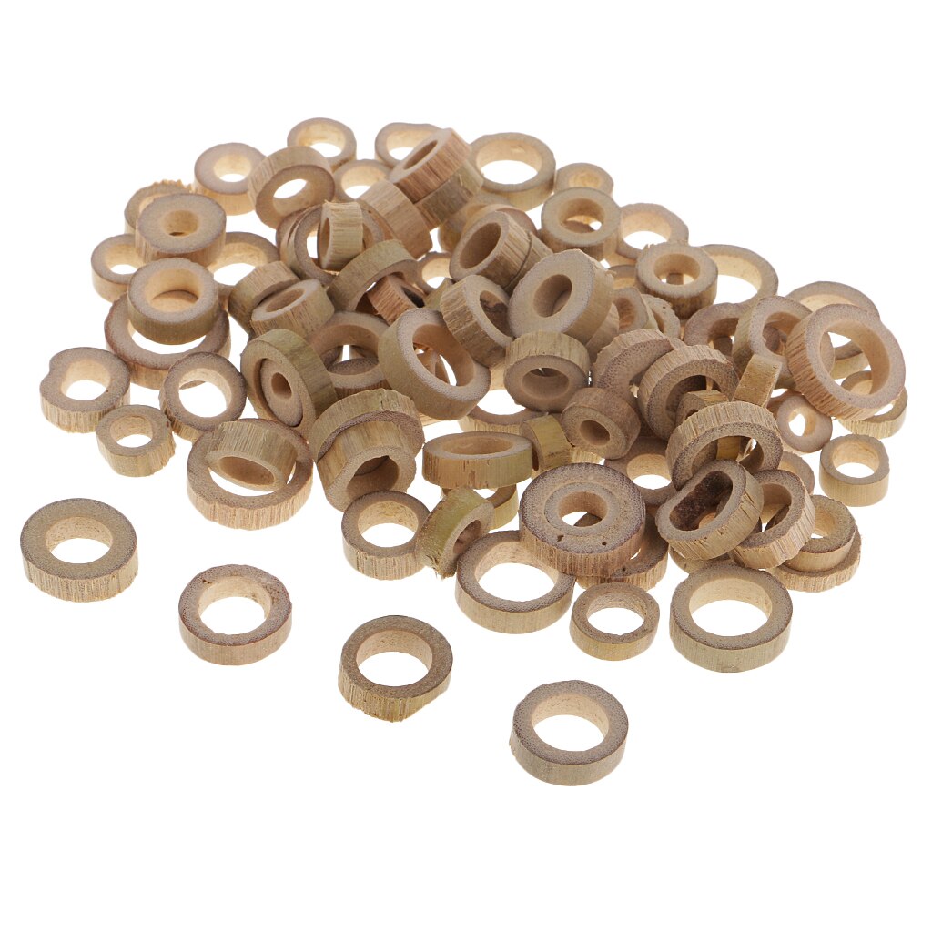 100 stuks ronde houten ringen voor bruiloftsdecoraties