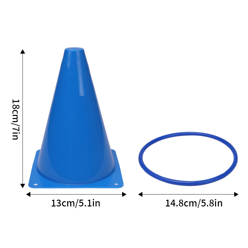 18Cm Teken Emmer Ferrule Voetbal Training Barricade Hindernis Voetbal Training Barricade Obstakel Gekleurde Bord Emmer Set