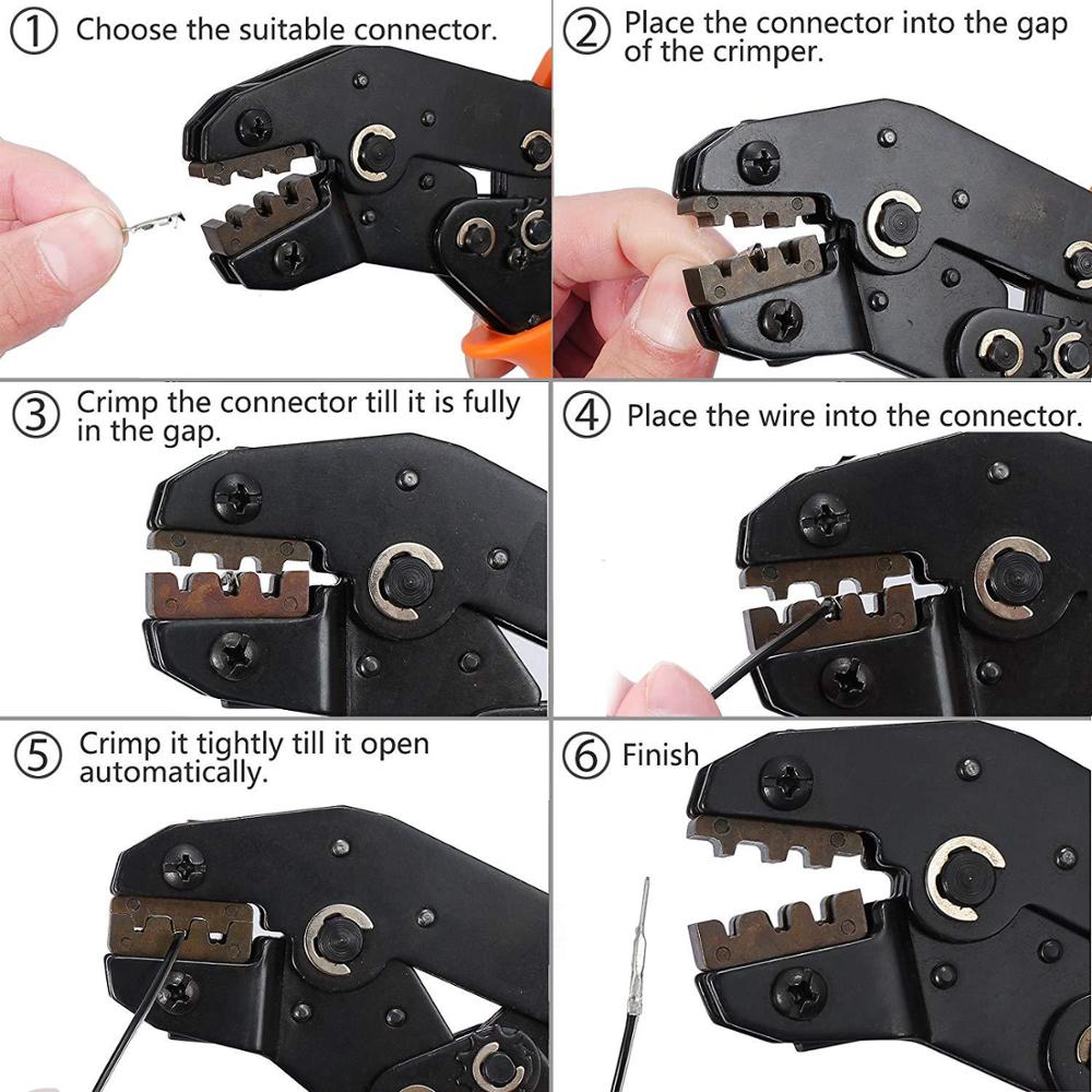 1550 stk. dupont pressverktøy tang terminal terminal crimper wire jst håndverktøysett multifunksjonelle verktøy for elektrisk kabel sn -28b