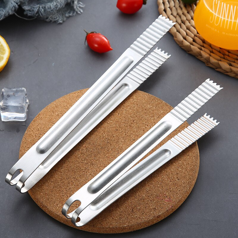 7-Size Roestvrij Staal Suiker Tang Bar Ice-Cube Clip Pincet Koffie Thee Voedsel Serveren Gereedschappen Brood Desserts klem Keuken Gadgets