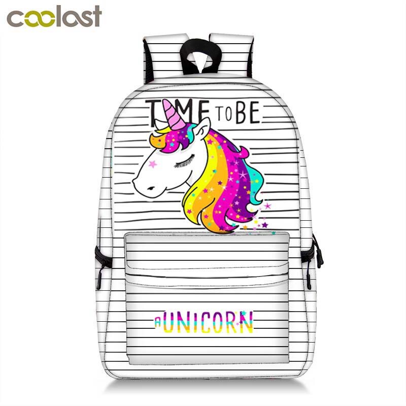 Kawaii Kätzchen Einhorn Rucksack Für Teenager Mädchen Cartoon Katze Kinder Schule Taschen Frauen Reisen Rucksack Kinder Buch Tasche Beste: 17qyh01