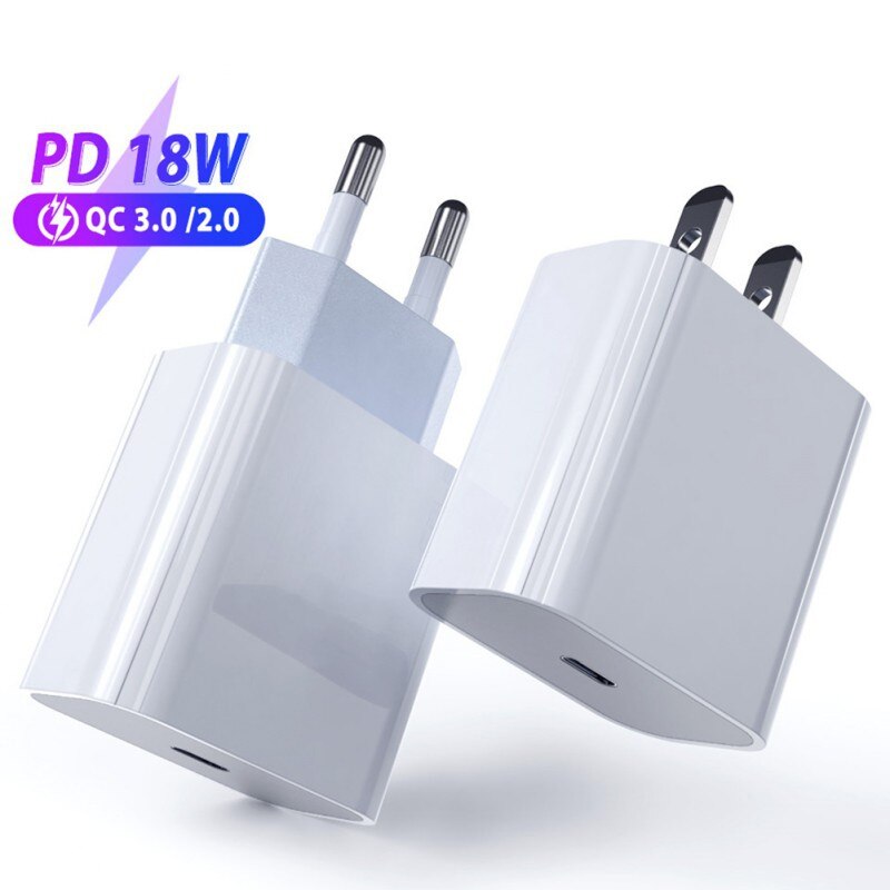 USB C 20W Power Type-C Wall Fast Charger for iPhone 12 11 Pro Max X XS MacBook Air iPad Pro Samsung S30 S20 S21 Note 20 10