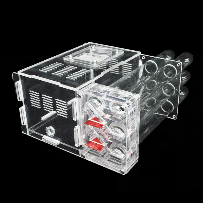 DIY Ants Farm House With Feeding Area Ant Nest Insect Workshop Pet Anthill With 6 Plaster Tubes 15*14.5*8.5cm