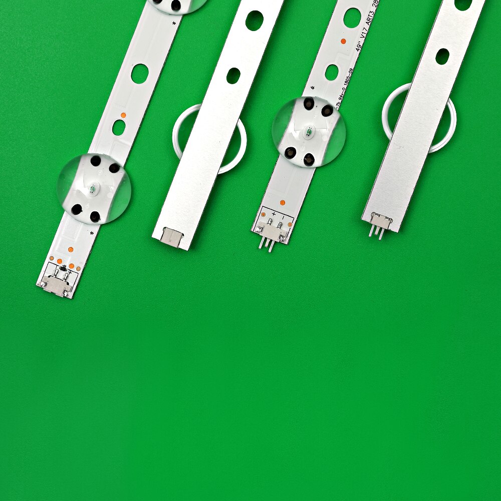 Neue Bausatz 4 Stck LED streifen Für LG 49UV340C 49UJ6565 49UJ670V 49 V17 Kunst3 2862 2863 6916L-2862A 6916L-2863A V1749L1