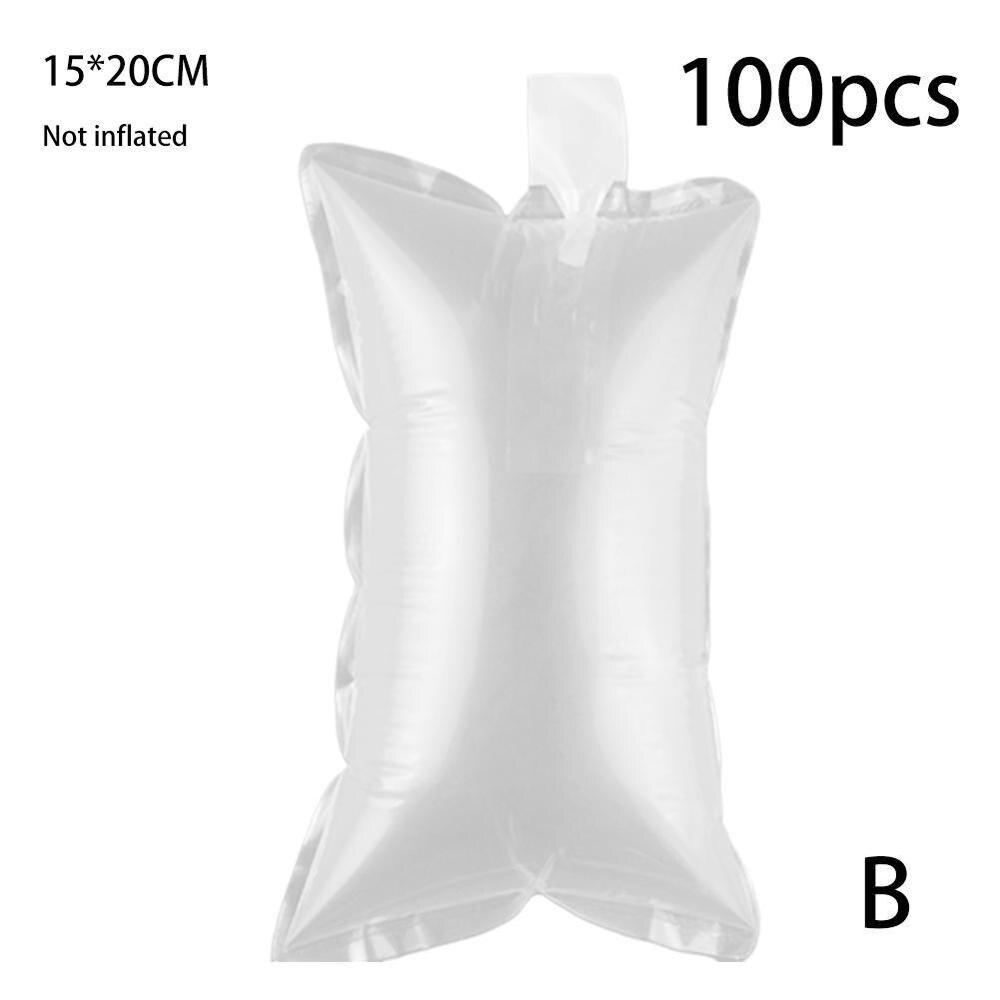 100Pcs Buffer bag Inflatable bubble packing cushion wrap bags air cushion bubble pouches shockproof air bags Office Supplies: 15 x 20 cm