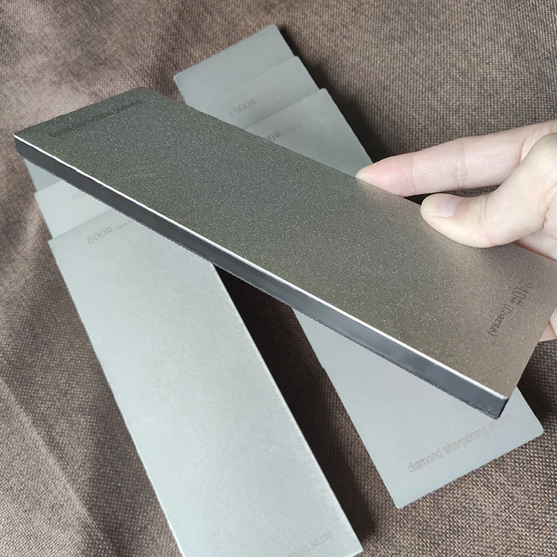 230X80X10Mm Diamant Slijpstenen Keuken Messenslijper Wetsteen Oliesteen Met Antislip Basis Knive Slijpen Randgereedschap