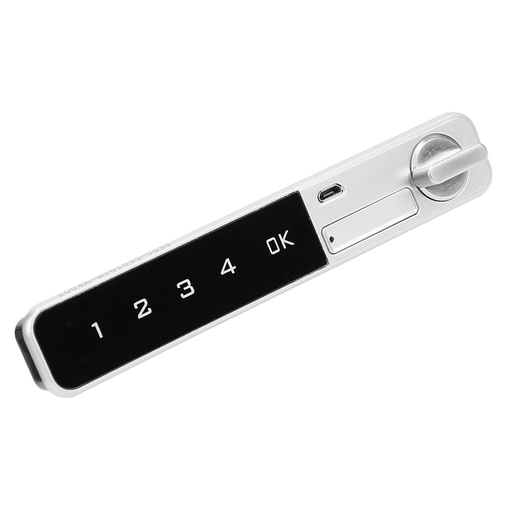 Password Lock Smart Password Security Password Lock Zinc Alloy Touch Keypad Flat Bolt for File Cabinet Wardrobe