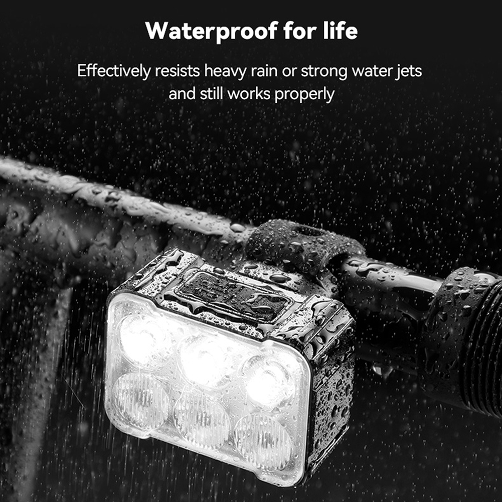 Luces delanteras y traseras para bicicleta, faro impermeable para bicicleta, luz trasera para ciclismo tipo C, recargable por USB, linterna para bicicleta de alto brillo