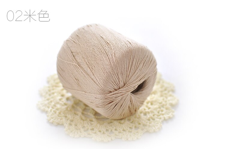 Hilo de encaje para tejer, hilo de algodón puro para tejer, mantel de verano, número 5, 400 g/lote, ZL4006: color 02